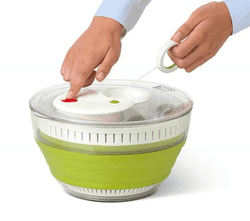 Emsa BASIC Salatslynge. 4 liter. Grøn/gennemsigtig