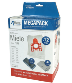 Miele FJM HA30 Megapack. Uoriginalt. 12 støvsugerposer + 4 motorfiltre + HEPA filter. MFB600