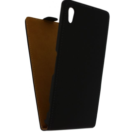 Mobiltelefoncover Ultra Slim Flip Cover. Til Sony Experia Z1. Sort