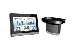 Techno Regnmåler med radiostyret ur. WS 9016