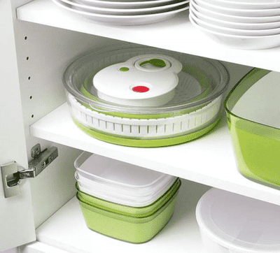 Emsa BASIC Salatslynge. 4 liter. Grøn/gennemsigtig