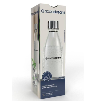 DWS Flaske til Sodastream. Fuse flaske. Metal. 1 x 1 ltr.