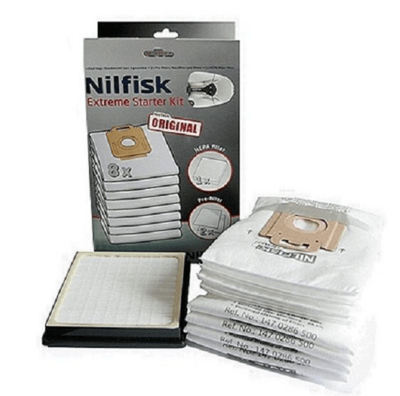 Nilfisk Extreme Starter Kit. 8 poser, HEPA Filter, 2 pre filtre. 107403113 
