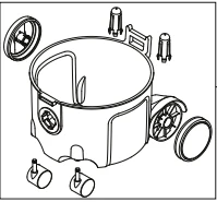 Bund/beholder til Nilfisk VP300 Pink