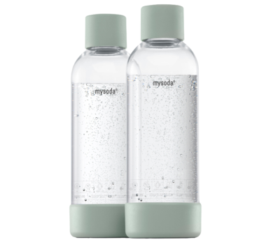 AGA PET vandflaske 1 liter. PIGEON. AQVIA PET flaske. MySoda PET. 2 stk.