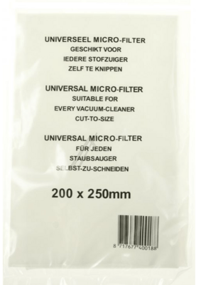 Mikrofilter til Siemens støvsugere. 200 x 250 mm