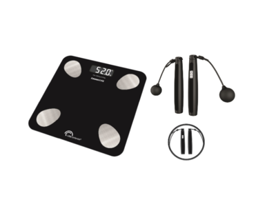 Badevægt Little Balance 8685. Fitness vægt sort. 180 kg.