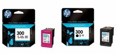 No300 black/color ink cartridge sampack til HP