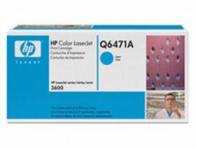 Color LaserJet Q6471A cyan toner cartridge