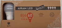 Airam LED Pærer 9,5W (60W). E27. 4 stk pakning. 4711735