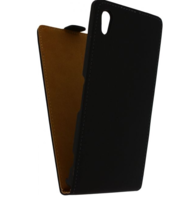 Mobiltelefoncover Ultra Slim Flip Cover. Til Sony Experia Z1. Sort