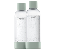 AGA PET vandflaske 1 liter. PIGEON. AQVIA PET flaske. MySoda PET. 2 stk.