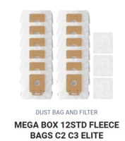 Megapack. Nilfisk Støvsugerposer. Nilfisk Extreme & Elite. Originale. 12 stk. + 3 filtre. 128389652. NYHED