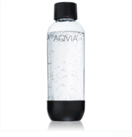 AGA PET vandflaske 1 liter. SORT. AQVIA PET flaske