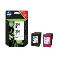 No301 black/color ink cartridge sampack til HP