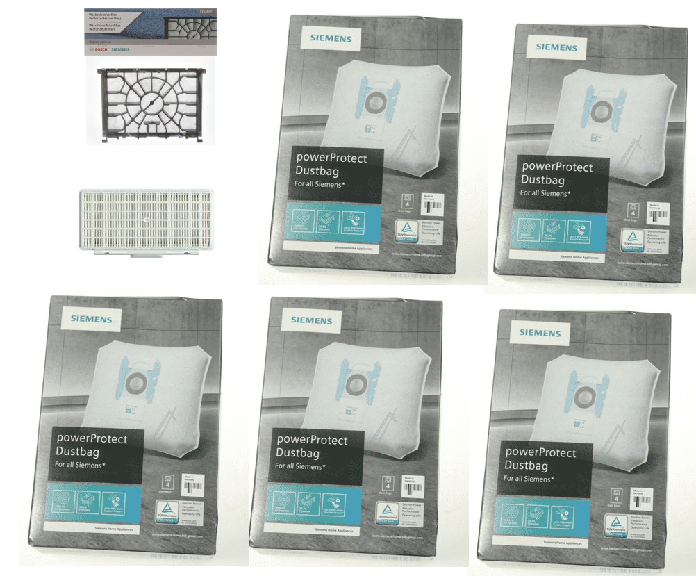 Starterkit Bosch Free, In'genius, o.a. 5 pakker + HEPA filter+ Motorfilter | Støvsugerposen