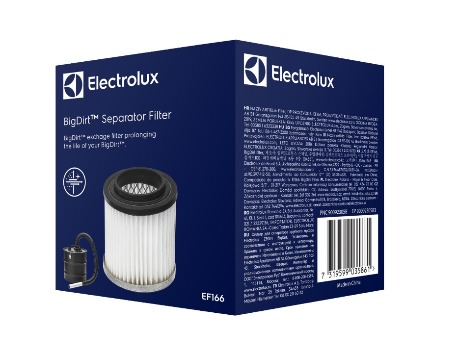 BigDirt Separator filter. EF166. 9009230583 | Støvsugerposen