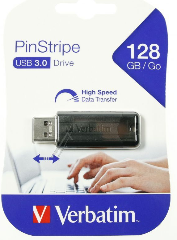 USB Memory Sticks. 3.0 128GB. High-Speed. Store'n Go Drive. Sort. Verbatim | Støvsugerposen