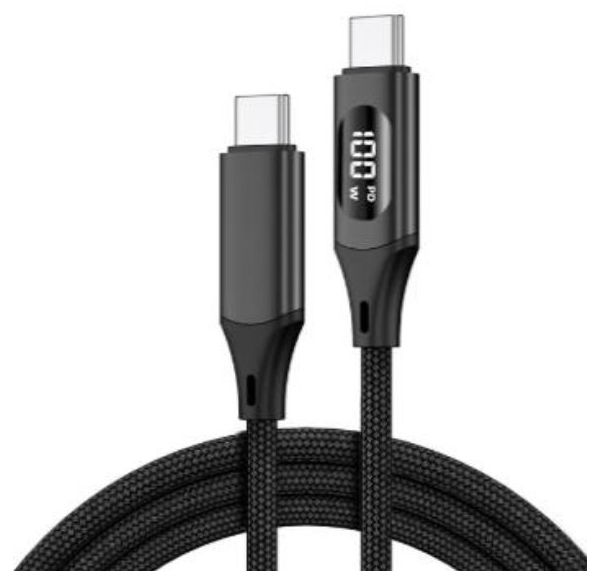 Ladekabel & datakaleb Mobiltelefon. USB-C til USB-C kabel 1,2 M. 100W, 480 MBPs | Støvsugerposen