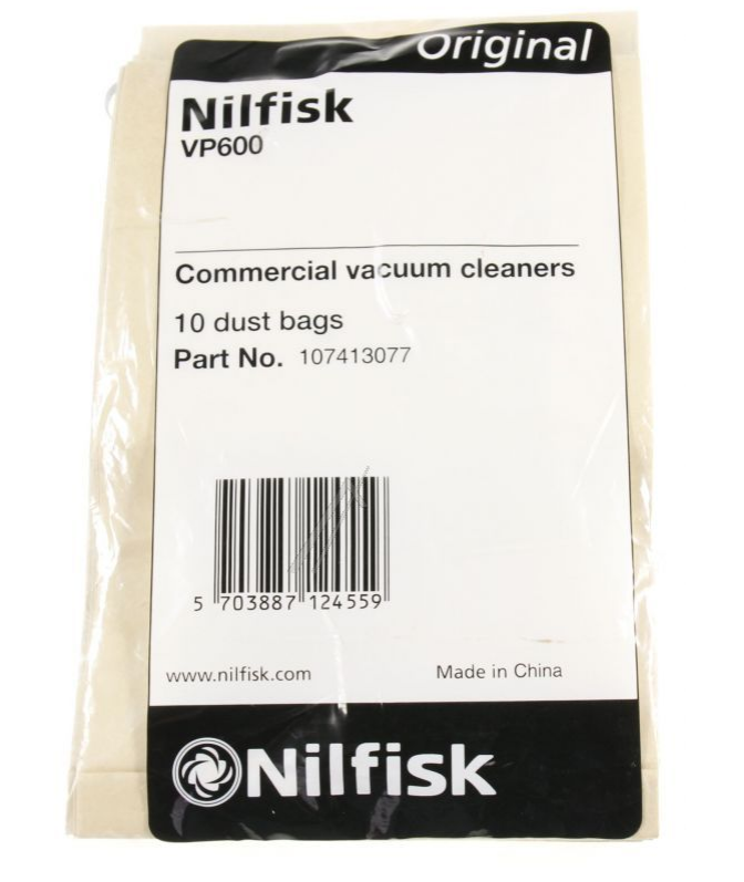 Nilfisk Støvsugerposer. Original. 107413077. 10 stk. VP600 | Støvsugerposen