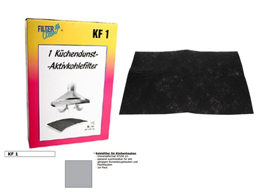Universalt kulfilter emhætte. Aktiv kulfilter 47 x 57 cm. KF1 | Støvsugerposen