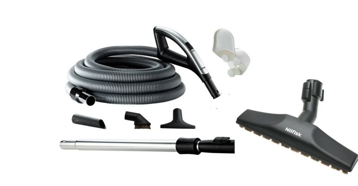 Nilfisk komplet slangesæt wireless+ 9 meter PARKET. 420005311 | Støvsugerposen