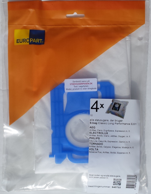 Electrolux støvsugerposer S-Bag Long Performance. (uoriginal) | Støvsugerposen