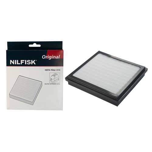 HEPA filter H14 til Nilfisk Extreme 1470180500. Originalt | Støvsugerposen