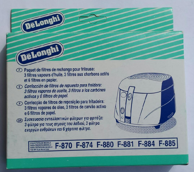 DeLonghi frituregrydefiltre. 3 slags filtre. | Støvsugerposen
