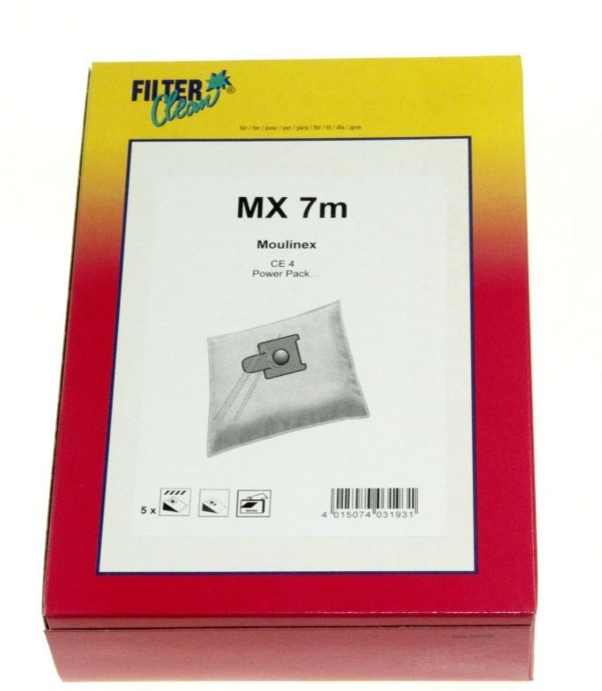 Moulinex støvsugerposer. Power-Pack. 9CE4010. C4. 5 stk. mikrofiber | Støvsugerposen