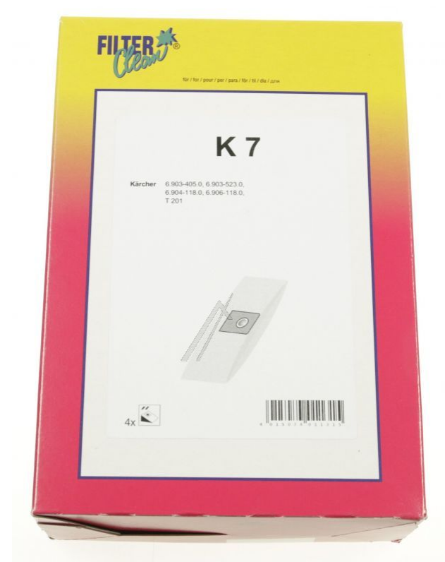 Kärcher Uoriginale Støvsugerposer T201 & T251. 4 stk. | Støvsugerposen