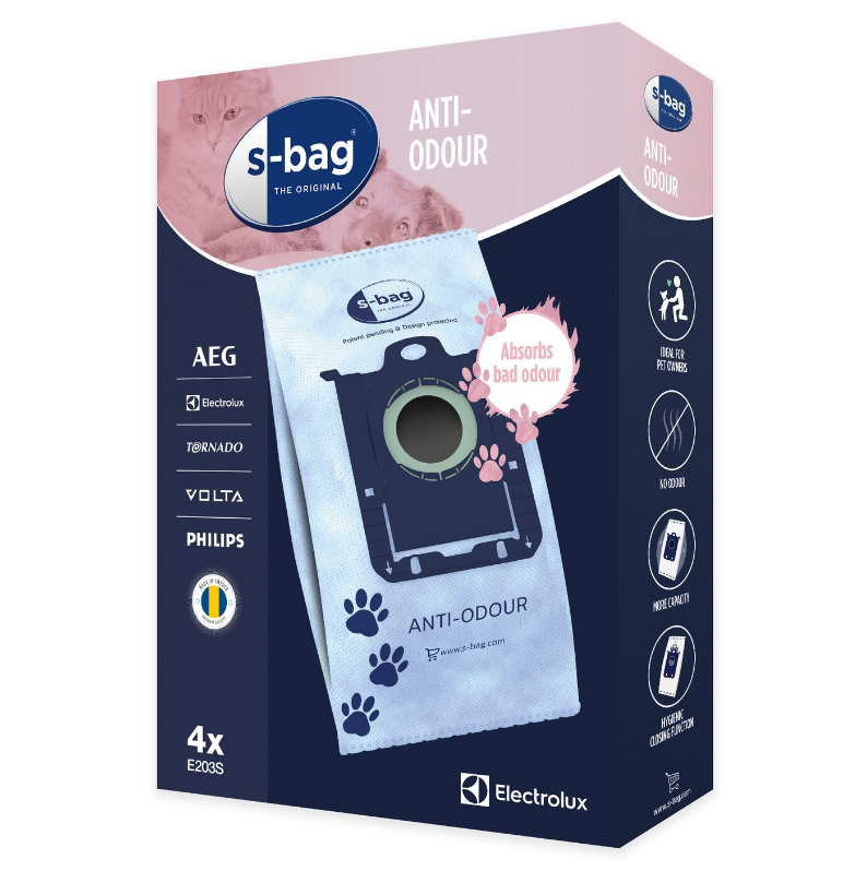 AEG Støvsugerposer. S-Bag Anti-Odour E203 | Støvsugerposen