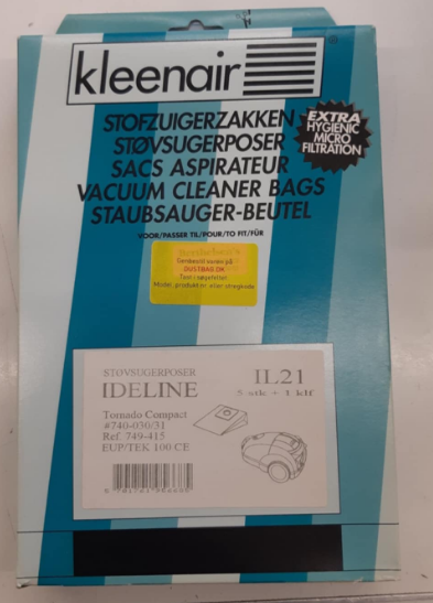 Ideline støvsugerposer IL21. Type: 749-415. 5 stk. | Støvsugerposen