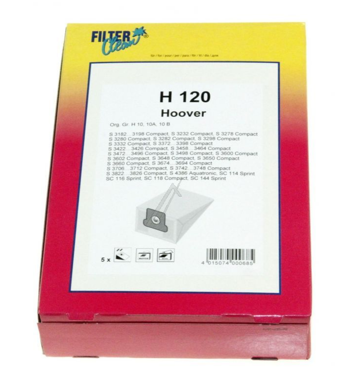 Hoover Støvsugerposer, Type: H10, H10A, H10B | Støvsugerposen