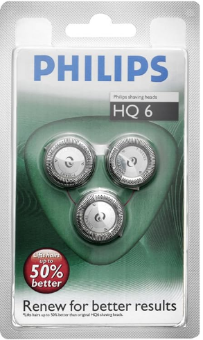 Philips skærehoved nr. HQ6 (3 stk. pakning). Originale | Støvsugerposen