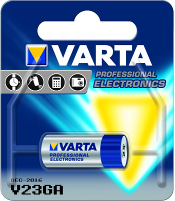 A23 Batteri, Varta V23GA alkaline, 12V, 38mAh | Støvsugerposen
