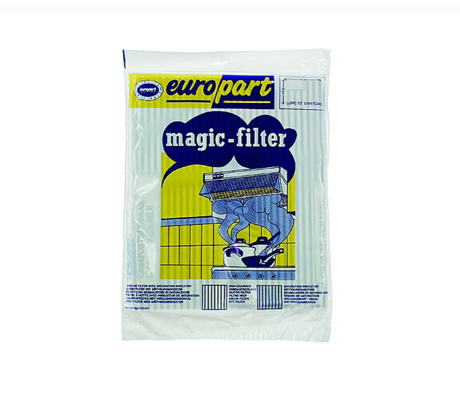 Universalt fedtfilter - Magic filter med farveindikator. 470 x 560 mm. 2 stk. | Støvsugerposen