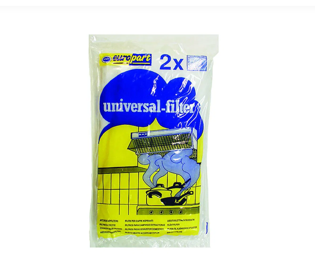 Universalt fedtfilter - pladevat. 470 x 570 mm. 2 stk. filtre | Støvsugerposen