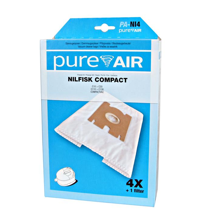 Nilfisk Compact støvsugerposer, mikrofiber 22422400. NI4 | Støvsugerposen