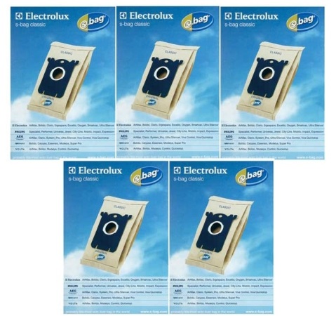 Electrolux S-Bag 5 pakker. Originale E200 (25 poser) | Støvsugerposen