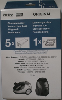 Melissa støvsugerposer, Type: 749-404 Uoriginal IL22 | Støvsugerposen