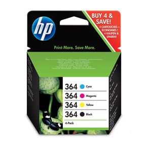 No364 black/color ink cartridge sampack til HP | Støvsugerposen