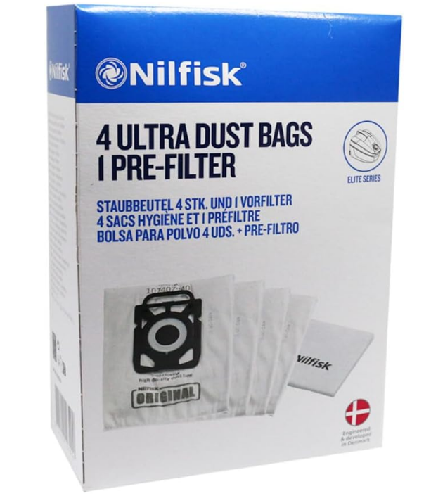 Nilfisk Elite støvsugerposer 107412688. 107407940 | Støvsugerposen