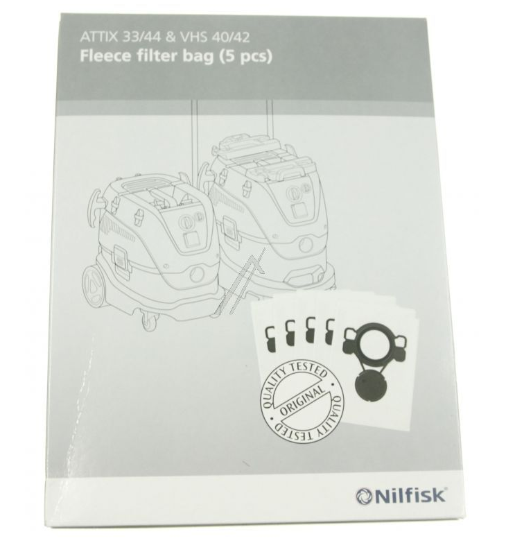 Nilfisk Alto Attix 33/44. Fleece. 5 stk. 107419593 | Støvsugerposen