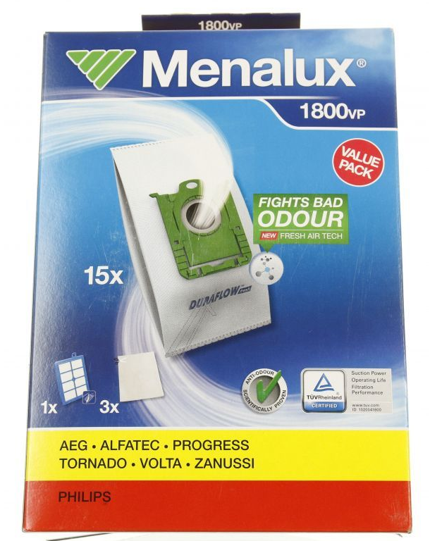 Philips Value Pack Støvsugerposer. Menalux 1800VP. 900166664 | Støvsugerposen