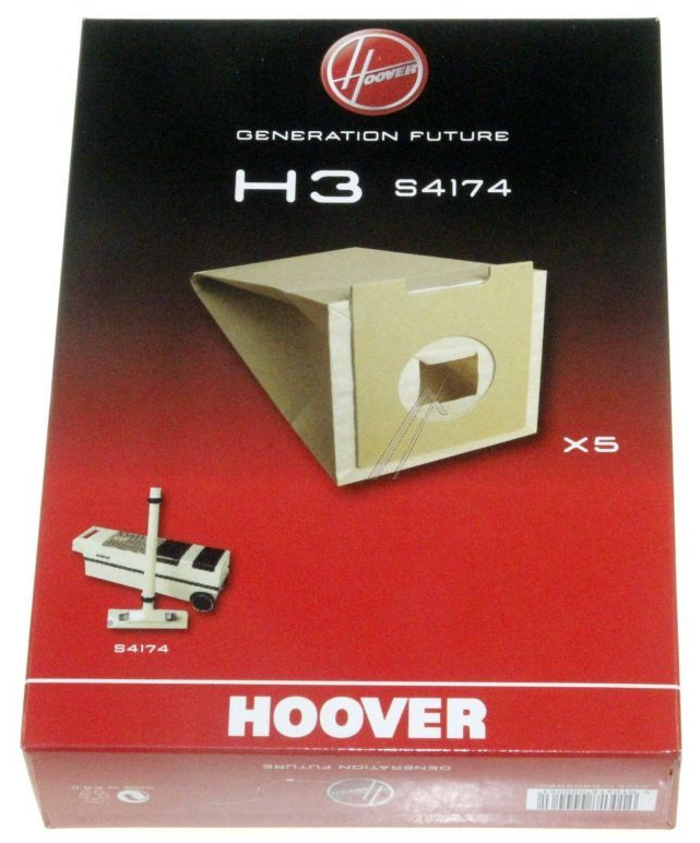Hoover støvsugerposer H3. Originale Hoover støvsugerposer. 5 stk. | Støvsugerposen